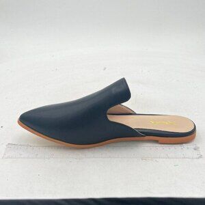 XYD Women Versatile Slip On Mules Loafers Pointed Closed Toe Indoor Flats Slide